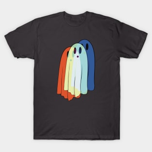 Ghosts Trippy And Retro T-Shirt